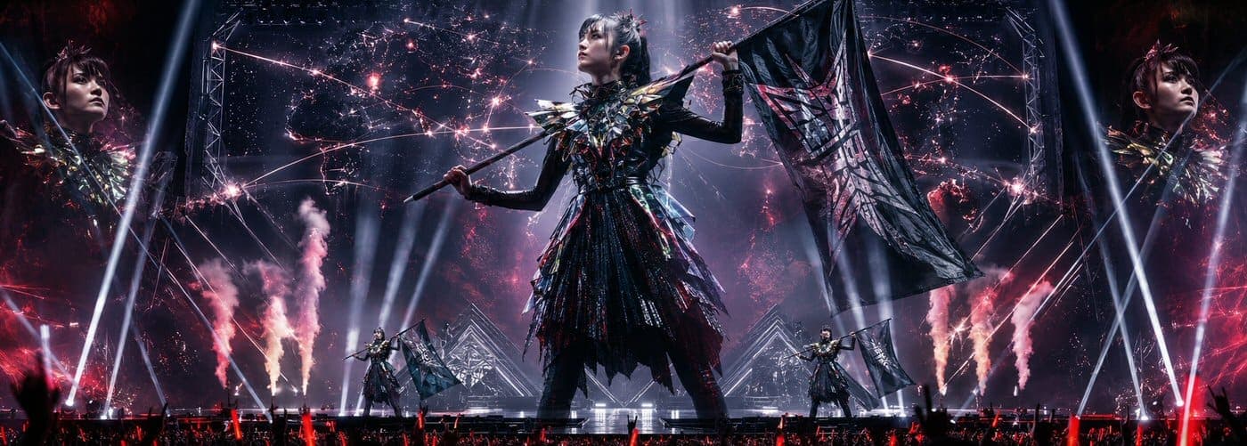 BABYMETAL performing live during their world tour